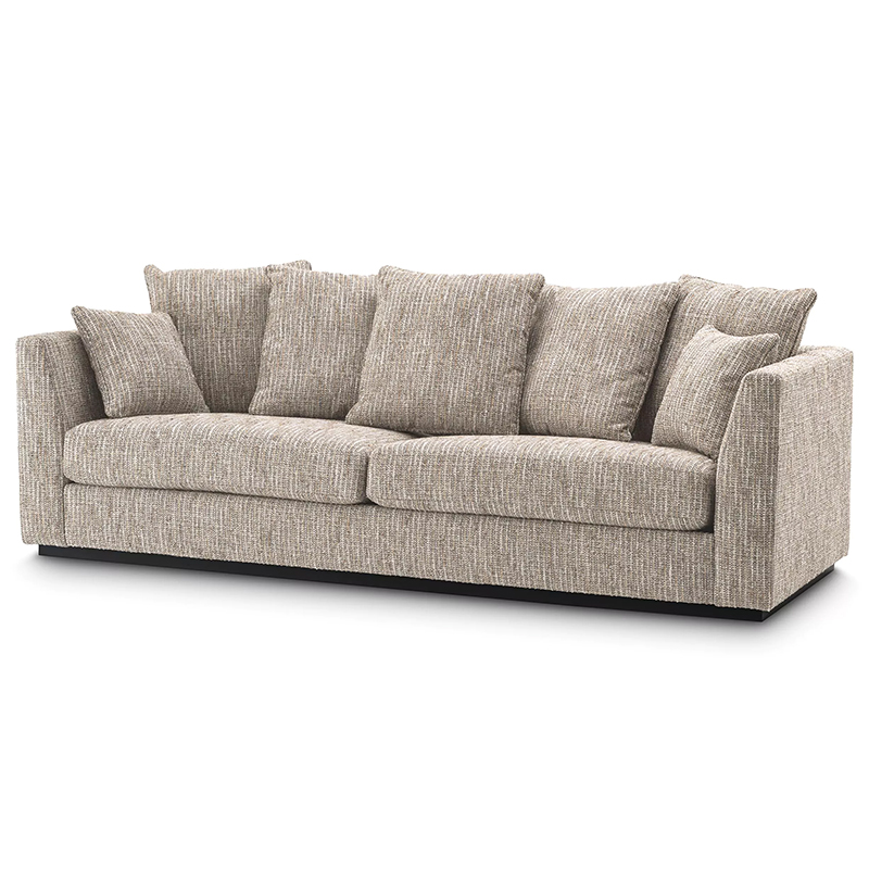 Диван Eichholtz Sofa Taylor Mademoiselle Beige Черный Бежево-серый Диван Eichholtz Sofa Taylor Mademoiselle Beige Черный Бежево-серый в Барнауле | Loft Concept