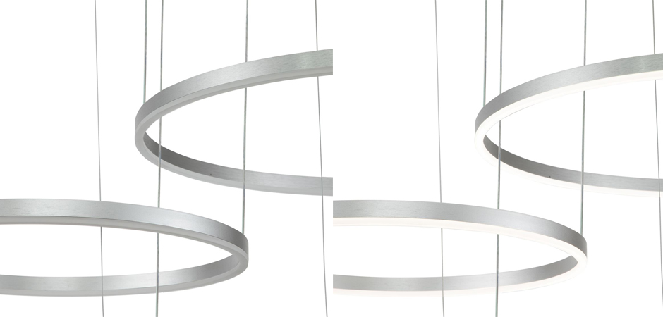 Подвесной светильник Neo Circles Triple Silver Подвесной светильник Neo Circles Triple Silver - Loft-Concept в Барнауле