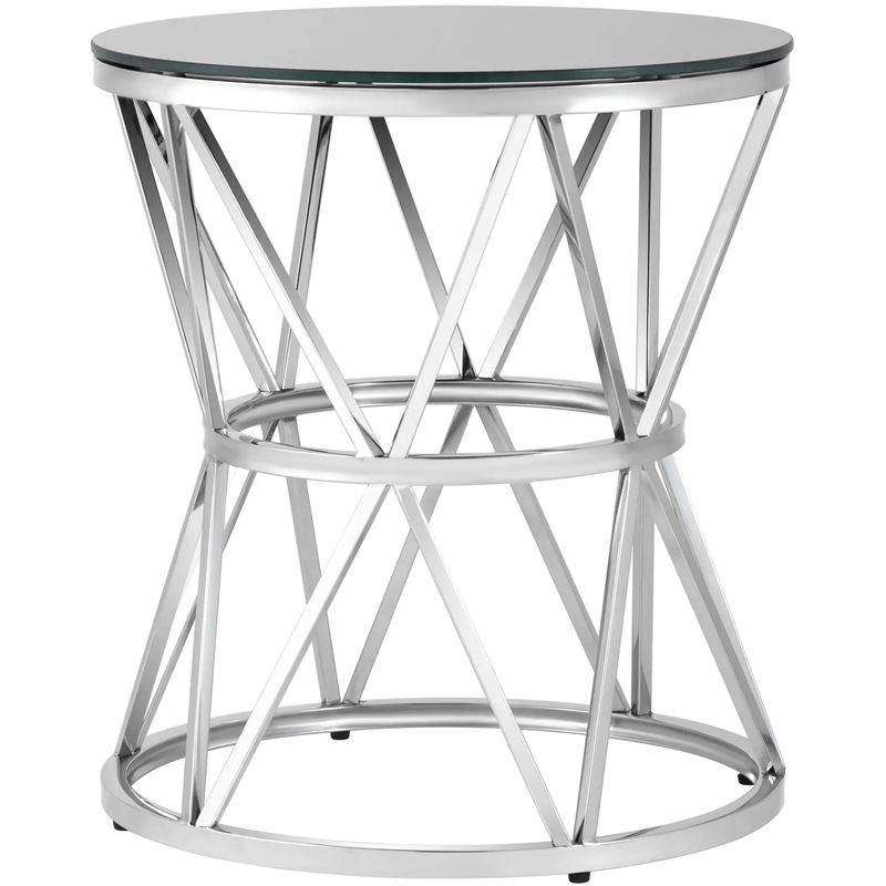 Стол приставной Beranger Collection Silver Серебряный Черный Стол приставной Beranger Collection Silver Серебряный Черный в Барнауле | Loft Concept