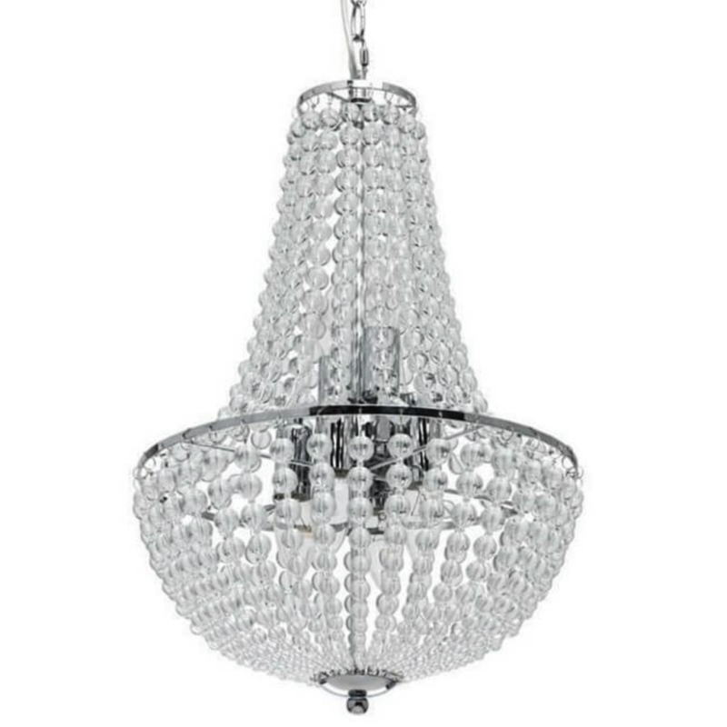Люстра Virginia Clear Beads Chandelier chrome Хром Прозрачное Стекло Люстра Virginia Clear Beads Chandelier chrome Хром Прозрачное Стекло в Барнауле | Loft Concept