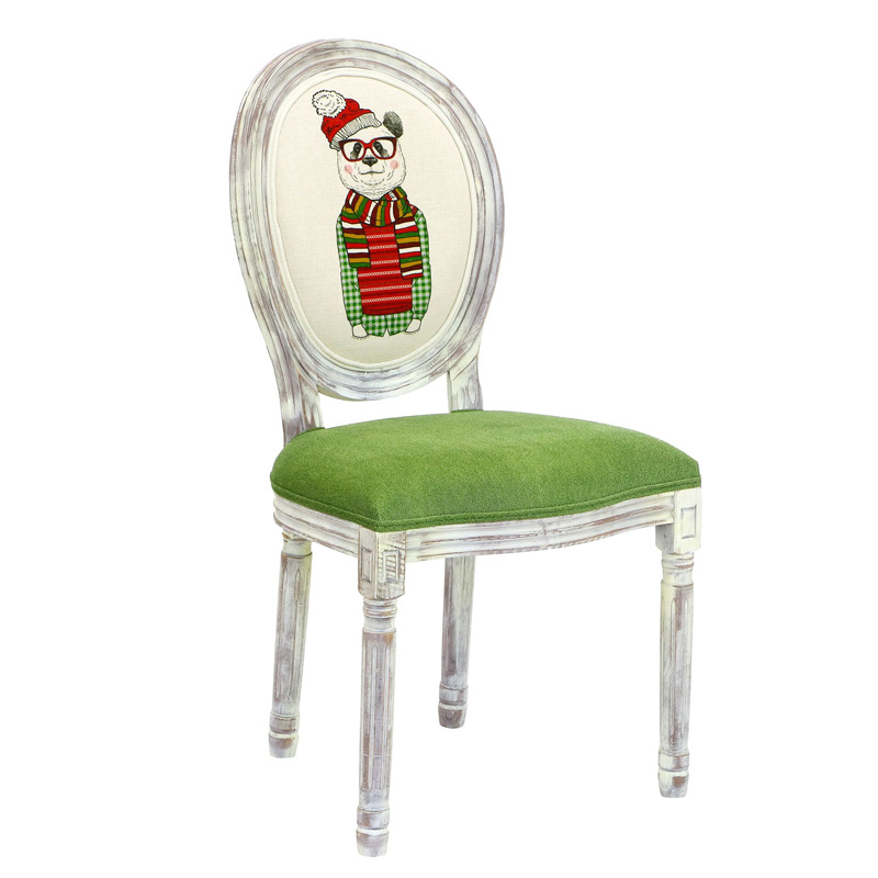 Стул French chair Polar Bear Белый Зеленый Стул French chair Polar Bear Белый Зеленый в Барнауле | Loft Concept