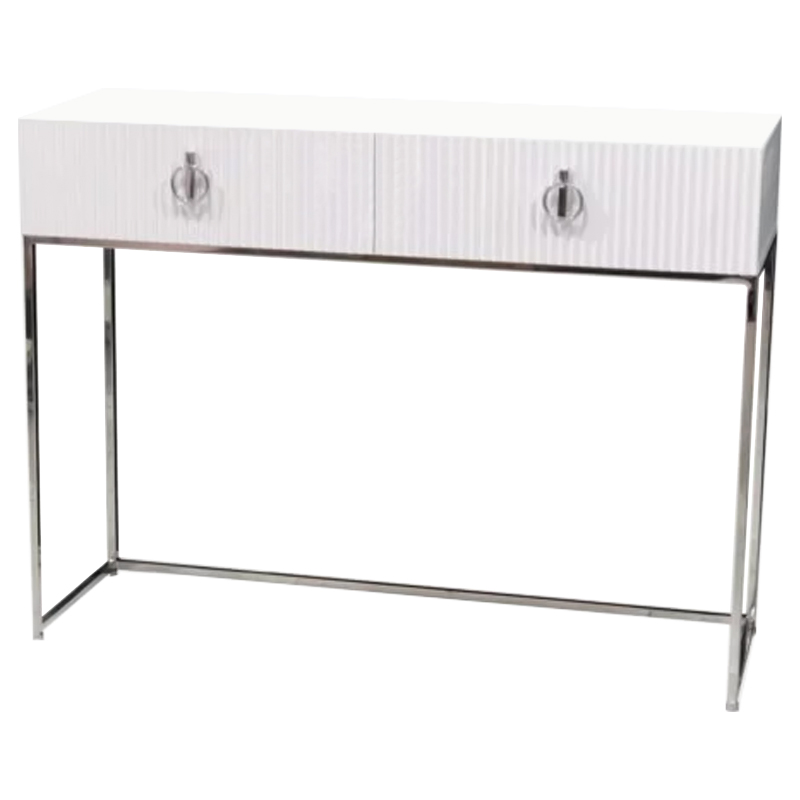 Консоль Romero Console Белый Хром в Барнауле | Loft Concept 