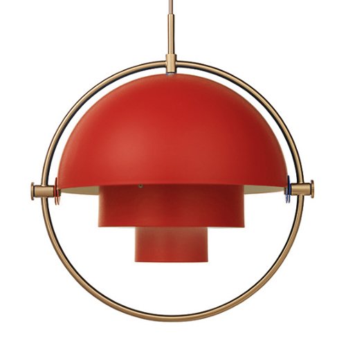 Люстра Louis Weisdorff Gubi Multi-lite Pendant Red Латунь Бургундский красный Люстра Louis Weisdorff Gubi Multi-lite Pendant Red Латунь Бургундский красный в Барнауле | Loft Concept