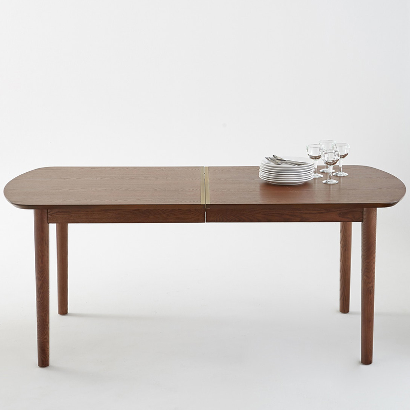 Раскладной обеденный стол Torgny Dinner Table Орех Латунь в Барнауле | Loft Concept 