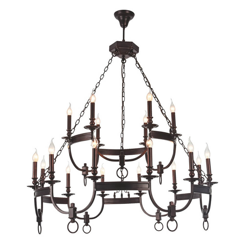 Люстра Claudette Chandelier 18 Коричневый Люстра Claudette Chandelier 18 Коричневый в Барнауле | Loft Concept