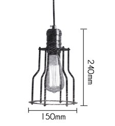 Подвесной светильник Loft Industrial Cage Filament Pendant Подвесной светильник Loft Industrial Cage Filament Pendant в Барнауле