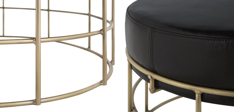 Пуф Cage Rods Gold 80 Пуф Cage Rods Gold 80 - Loft-Concept в Барнауле