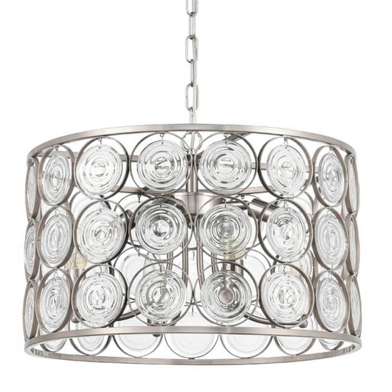 Люстра Edalina Chandelier nickel satin 50 Прозрачный (Transparent) Никель Сатин Люстра Edalina Chandelier nickel satin 50 Прозрачный (Transparent) Никель Сатин в Барнауле | Loft Concept