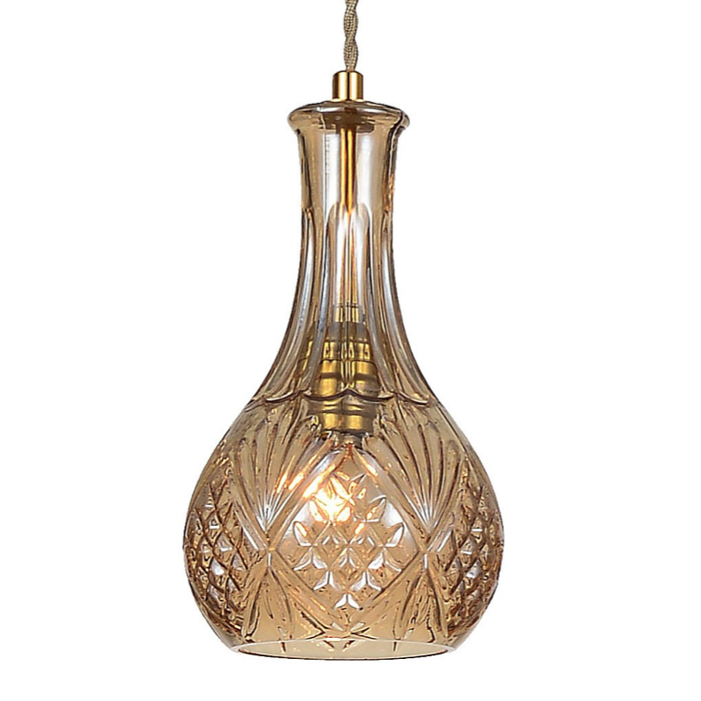 Подвесной светильник lee broom DECANTERLIGHT pendant III Amber Золотой Янтарь (Amber) Подвесной светильник lee broom DECANTERLIGHT pendant III Amber Золотой Янтарь (Amber) в Барнауле | Loft Concept