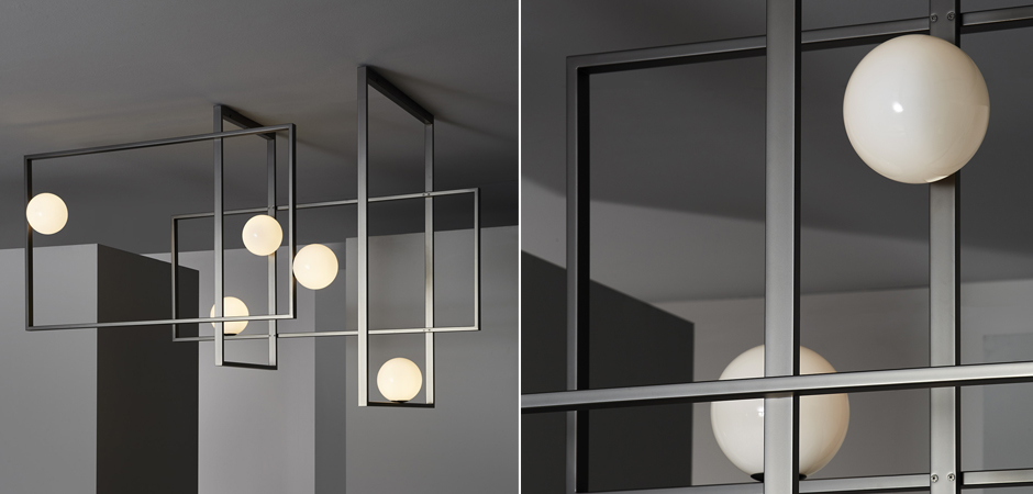 Люстра Mondrian Glass Venicem Ceiling Lamp graphite Люстра Mondrian Glass Venicem Ceiling Lamp graphite - Loft-Concept в Барнауле