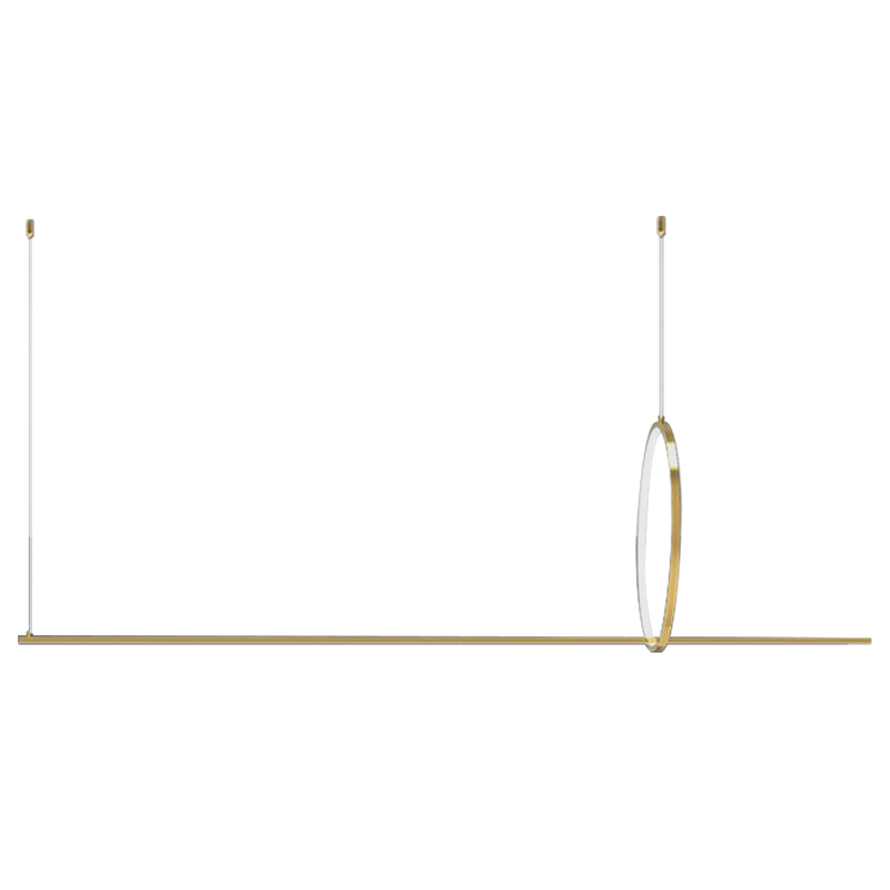 Дизайнерский Подвесной Светильник Ursa Geometric Ring Lamp 1 кольцо Золотой Дизайнерский Подвесной Светильник Ursa Geometric Ring Lamp 1 кольцо Золотой в Барнауле | Loft Concept