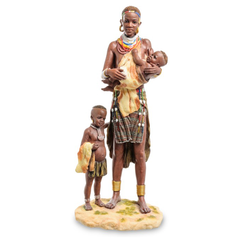 Статуэтка African woman with children Коричневый Мульти Статуэтка African woman with children Коричневый Мульти в Барнауле | Loft Concept