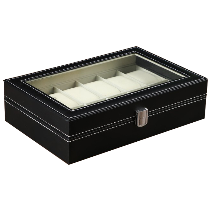 Шкатулка для часов Edgar Watch Box Черный Бежевый Шкатулка для часов Edgar Watch Box Черный Бежевый в Барнауле | Loft Concept
