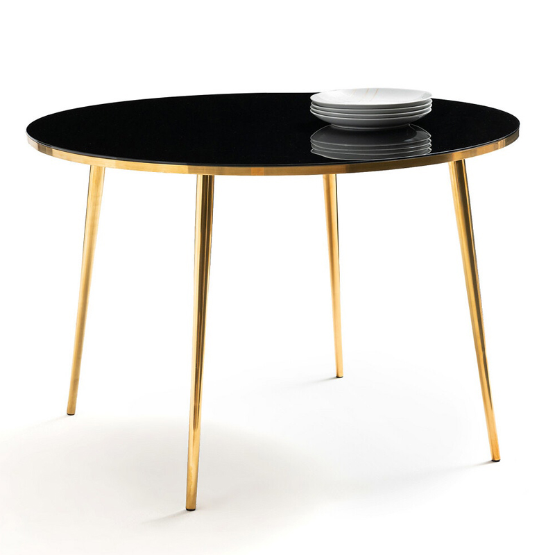 Обеденный стол Keoni Dinner Table Латунь Черный Обеденный стол Keoni Dinner Table Латунь Черный в Барнауле | Loft Concept