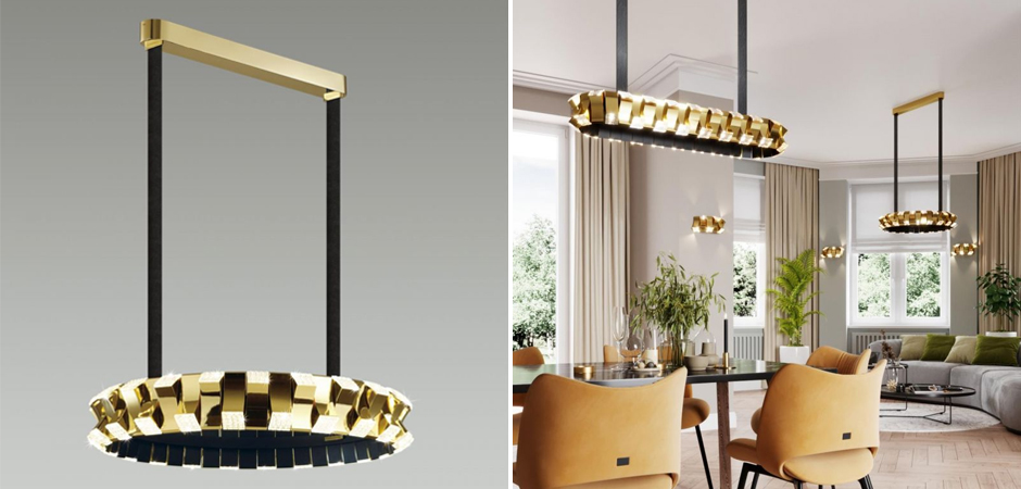 Люстра Rotus Gold Круглая Люстра Rotus Gold Круглая - Loft-Concept в Барнауле