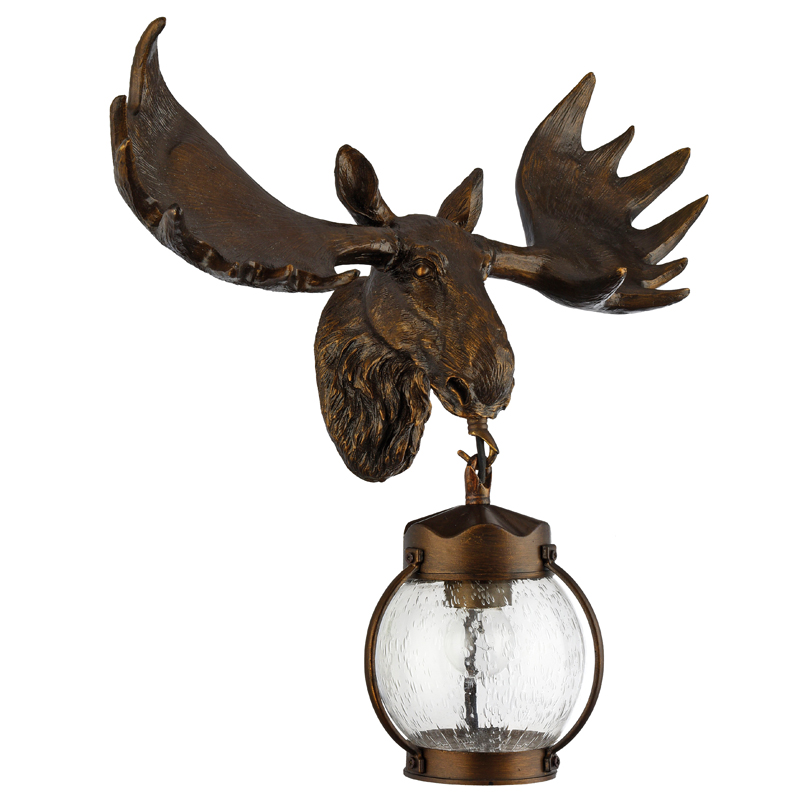 Уличный светильник Moose Lantern Коричневый винтаж Прозрачное Стекло в Барнауле | Loft Concept 
