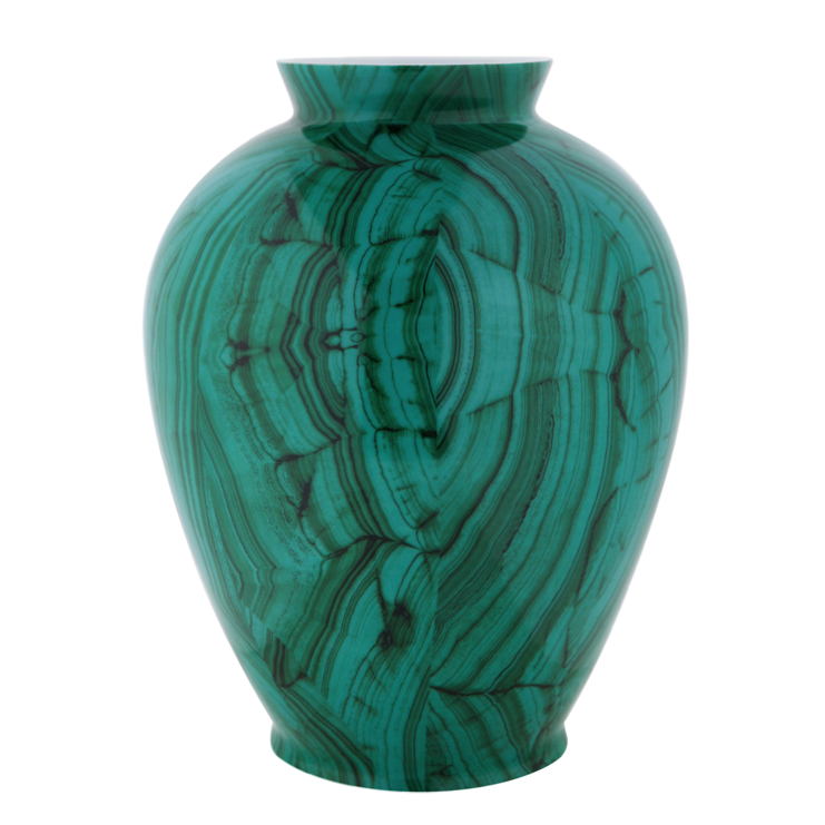 Ваза Malachite Vase barrel Малахит Ваза Malachite Vase barrel Малахит в Барнауле | Loft Concept