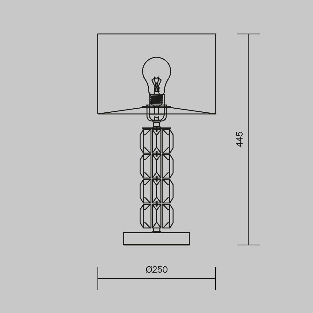 Настольная лампа Cut Stone Base в Барнауле