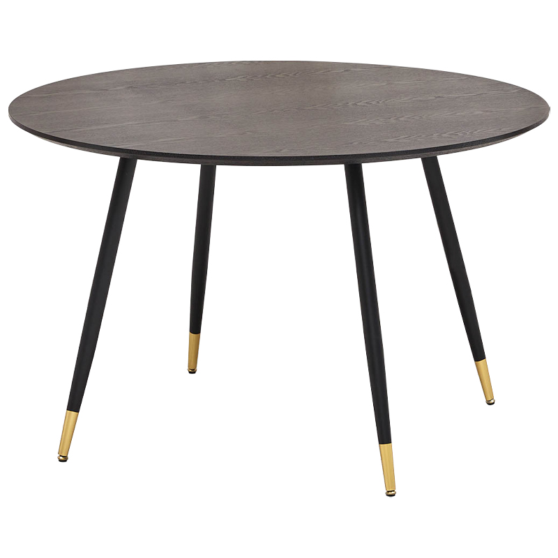 Круглый обеденный стол Mateo Round Dinner Table Коричневый Латунь Круглый обеденный стол Mateo Round Dinner Table Коричневый Латунь в Барнауле | Loft Concept