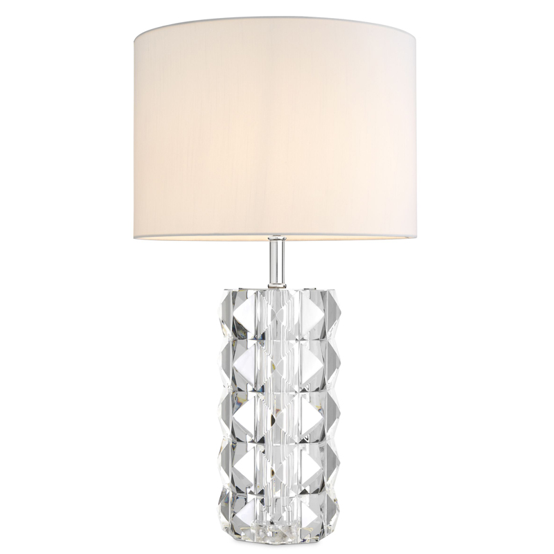 Настольная лампа Eichholtz Table Lamp Mistero Прозрачный Белый Никель Настольная лампа Eichholtz Table Lamp Mistero Прозрачный Белый Никель в Барнауле | Loft Concept
