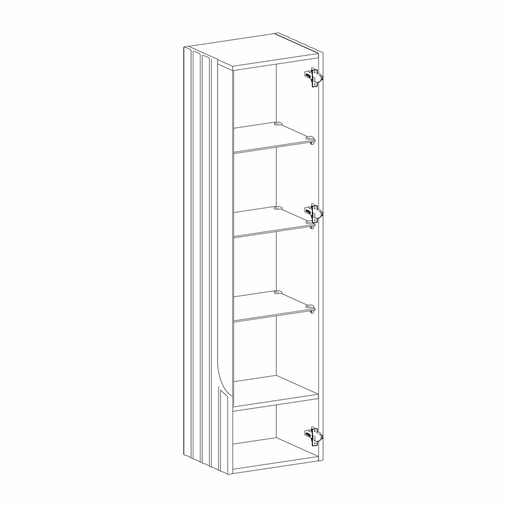 Витрина навесная Expanses of Beauty правое открывание в Барнауле