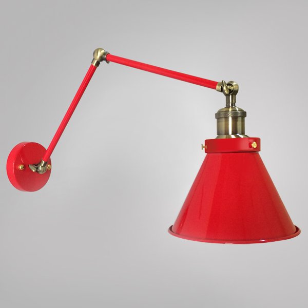 Бра Gloce Cone Shade Loft Industrial Red Бра Gloce Cone Shade Loft Industrial Red в Барнауле | Loft Concept