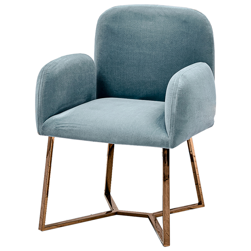 Стул Clifford Stool Pastel Blue Голубой пастельный Розовое золото Стул Clifford Stool Pastel Blue Голубой пастельный Розовое золото в Барнауле | Loft Concept