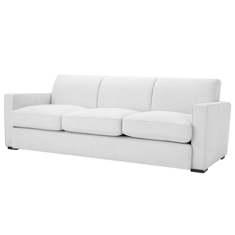 Диван Eichholtz Sofa Edmond white Белый Черный Диван Eichholtz Sofa Edmond white Белый Черный в Барнауле | Loft Concept