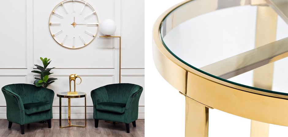 Приставной стол Neoclassic Tee Gold Приставной стол Neoclassic Tee Gold - Loft-Concept в Барнауле