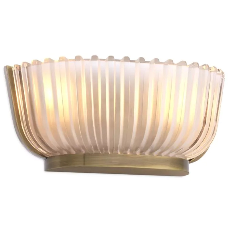 Бра Eichholtz Wall Lamp Artos Белое матовое стекло Латунь Бра Eichholtz Wall Lamp Artos Белое матовое стекло Латунь в Барнауле | Loft Concept