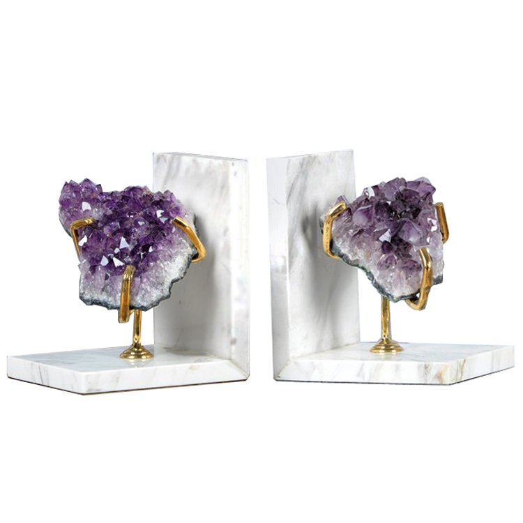 Держатель для книг Precious Stone Book keeper Белый Violet Dusk ( фиолетовый сумрак ) Держатель для книг Precious Stone Book keeper Белый Violet Dusk ( фиолетовый сумрак ) в Барнауле | Loft Concept