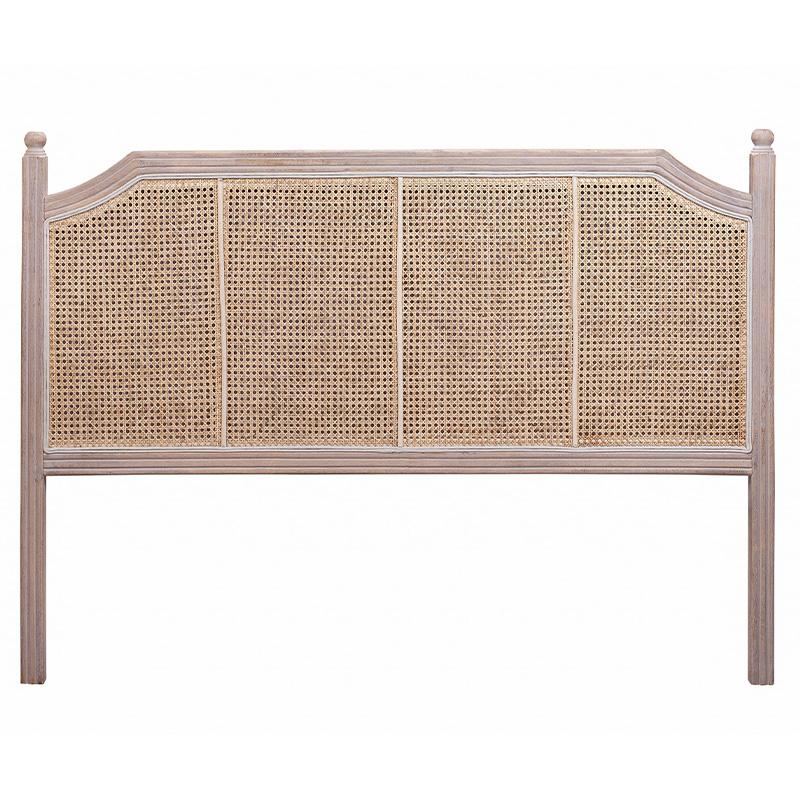 Изголовье кровати коричневое с обивкой из ротанга Olivia Headboard Бежевый Коричневый Изголовье кровати коричневое с обивкой из ротанга Olivia Headboard Бежевый Коричневый в Барнауле | Loft Concept