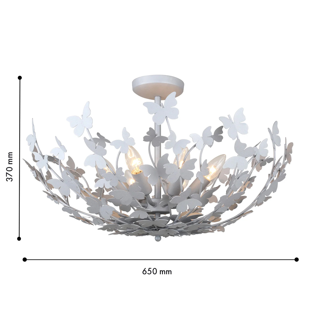 Потолочный светильник с абажуром оформленным в виде стаи бабочек Eternal Butterflies в Барнауле
