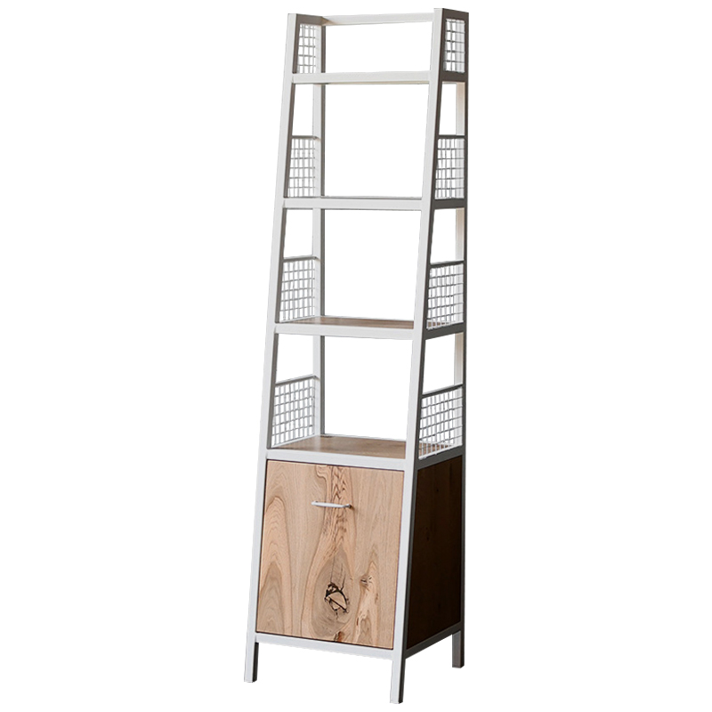 Стеллаж Bartlett Industrial Metal Rust Rack Белый Древесина Стеллаж Bartlett Industrial Metal Rust Rack Белый Древесина в Барнауле | Loft Concept