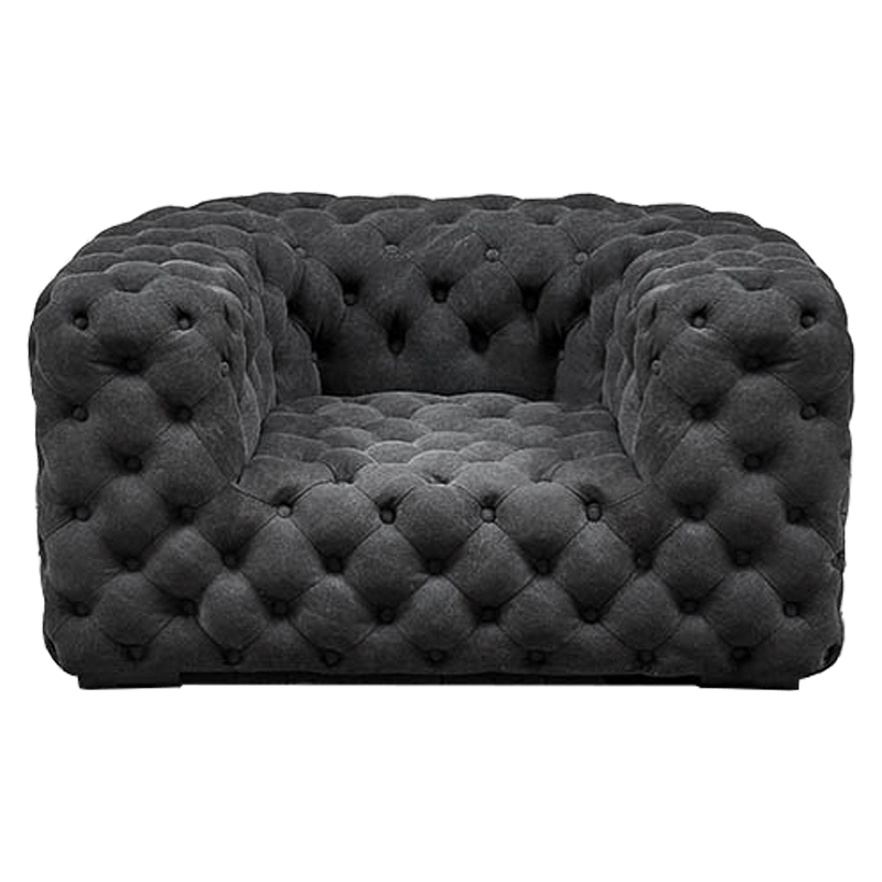Кресло Soho Tufted Graphite Armchair Графит Кресло Soho Tufted Graphite Armchair Графит в Барнауле | Loft Concept