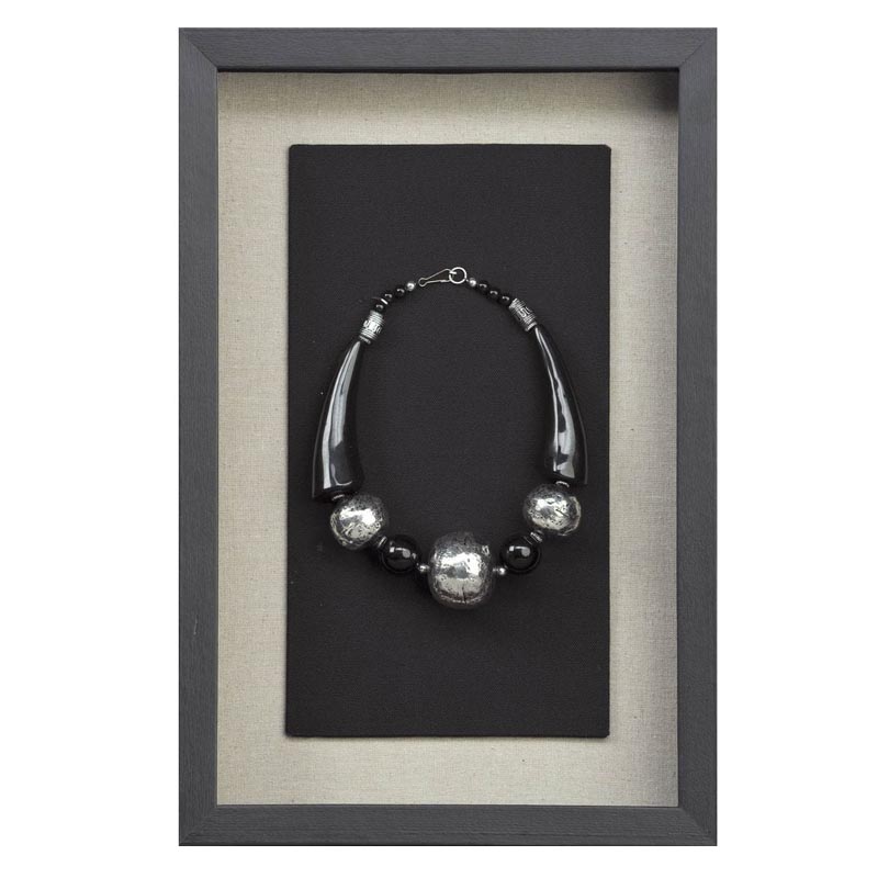 Панно Necklace Wall Accessory II Черный Серебряный Панно Necklace Wall Accessory II Черный Серебряный в Барнауле | Loft Concept