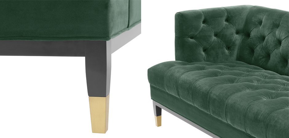 Диван Eichholtz Sofa Castelle dark green Диван Eichholtz Sofa Castelle dark green - Loft-Concept в Барнауле