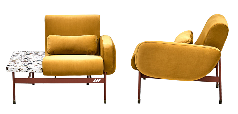 Кресло Mustard and Terrazzo Chair Кресло Mustard and Terrazzo Chair - Loft-Concept в Барнауле