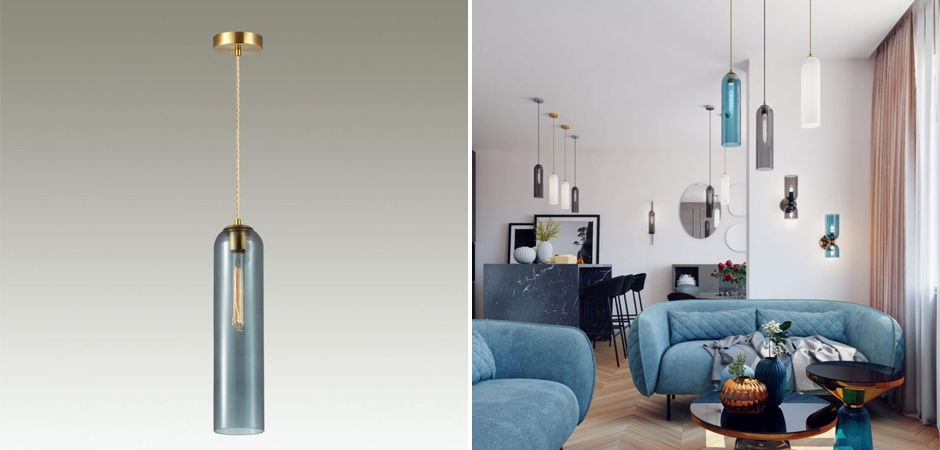 Подвесной Светильник Articolo Синий Подвесной Светильник Articolo Синий - Loft-Concept в Барнауле