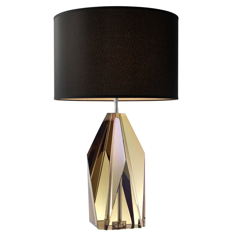 Настольная лампа Eichholtz Table Lamp Setai Amber Янтарь (Amber) Черный в Барнауле | Loft Concept 