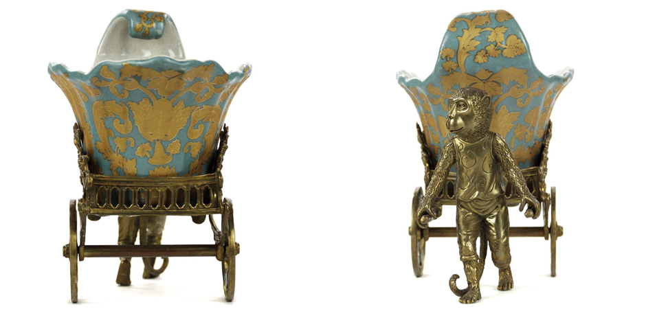 Чаша Monkey and Pale Blue Cart Чаша Monkey and Pale Blue Cart - Loft-Concept в Барнауле