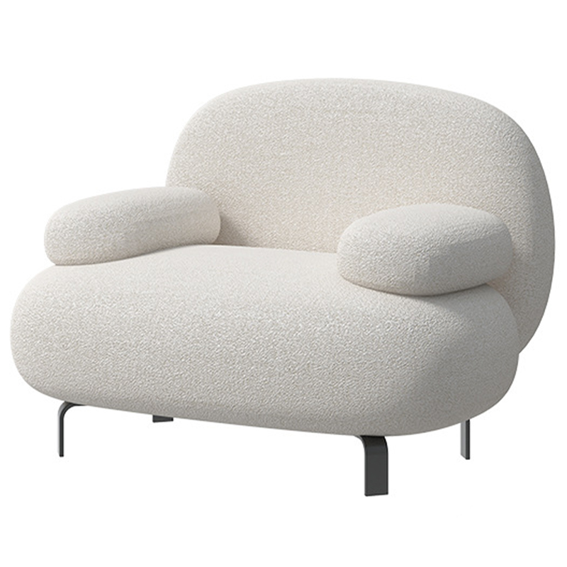 Кресло Lennox White Armchair Белый Черный Кресло Lennox White Armchair Белый Черный в Барнауле | Loft Concept