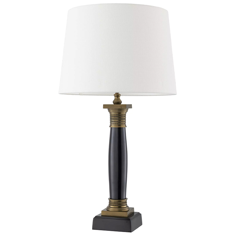 Настольная лампа Eichholtz Table Lamp Napoleon Латунь Черный Белый Настольная лампа Eichholtz Table Lamp Napoleon Латунь Черный Белый в Барнауле | Loft Concept