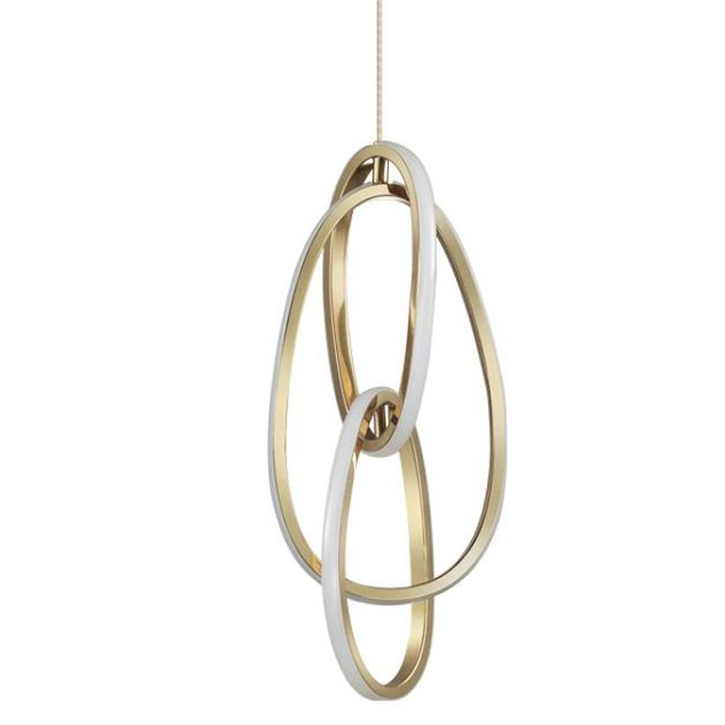 Подвесной светильник 3 Chain Link Gold 42 Глянцевое золото Подвесной светильник 3 Chain Link Gold 42 Глянцевое золото в Барнауле | Loft Concept