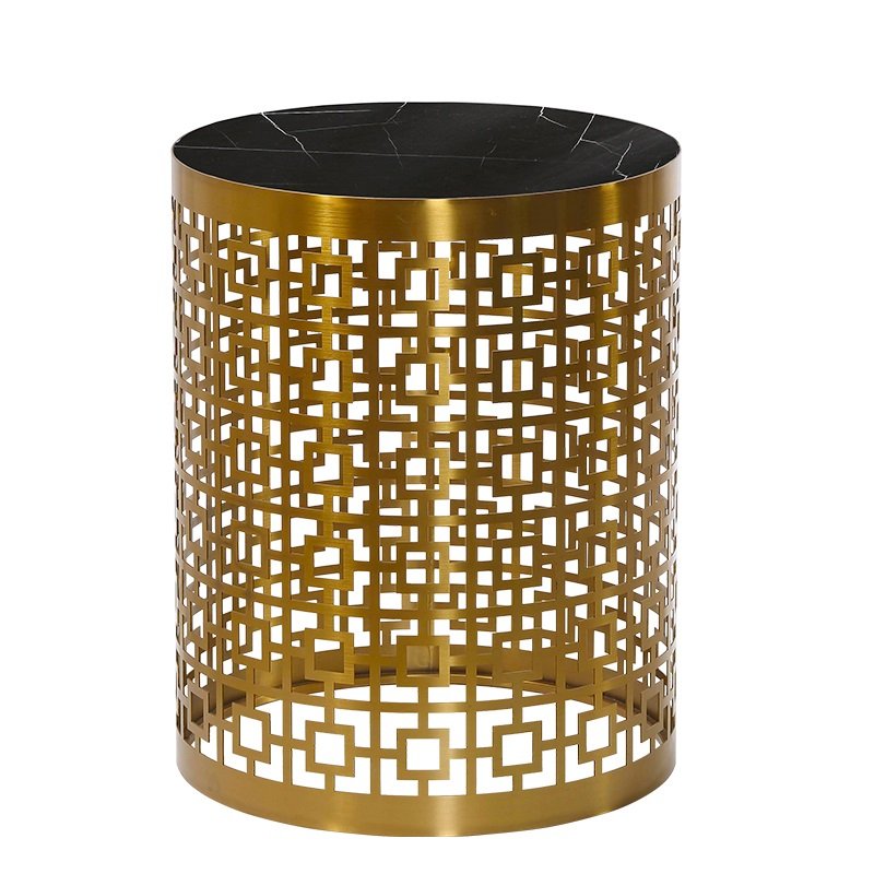 Приставной стол Artesia Side Table Table Black Глянцевое золото Черный в Барнауле | Loft Concept 