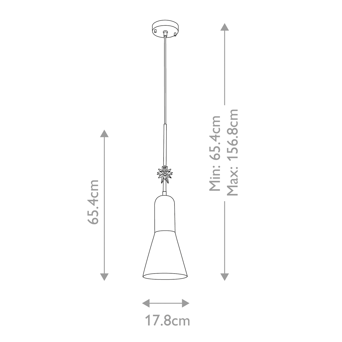  Подвесной светильник черного матового цвета с конусным плафоном 65 см Elstead Lighting в Барнауле