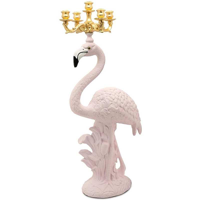 Подсвечник Candleholder Flamingo Bisc. Pink Gold Розовый Золотой Подсвечник Candleholder Flamingo Bisc. Pink Gold Розовый Золотой в Барнауле | Loft Concept
