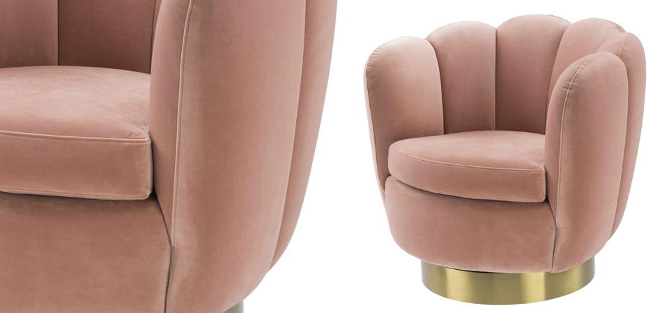 Кресло Eichholtz Swivel Chair Mirage nude Кресло Eichholtz Swivel Chair Mirage nude - Loft-Concept в Барнауле