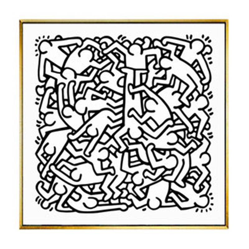 Постер Keith Haring 27 Черно-белый Постер Keith Haring 27 Черно-белый в Барнауле | Loft Concept