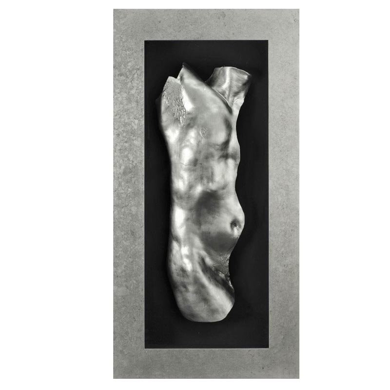 Панно Human Torso Man Серебряный Черный Панно Human Torso Man Серебряный Черный в Барнауле | Loft Concept